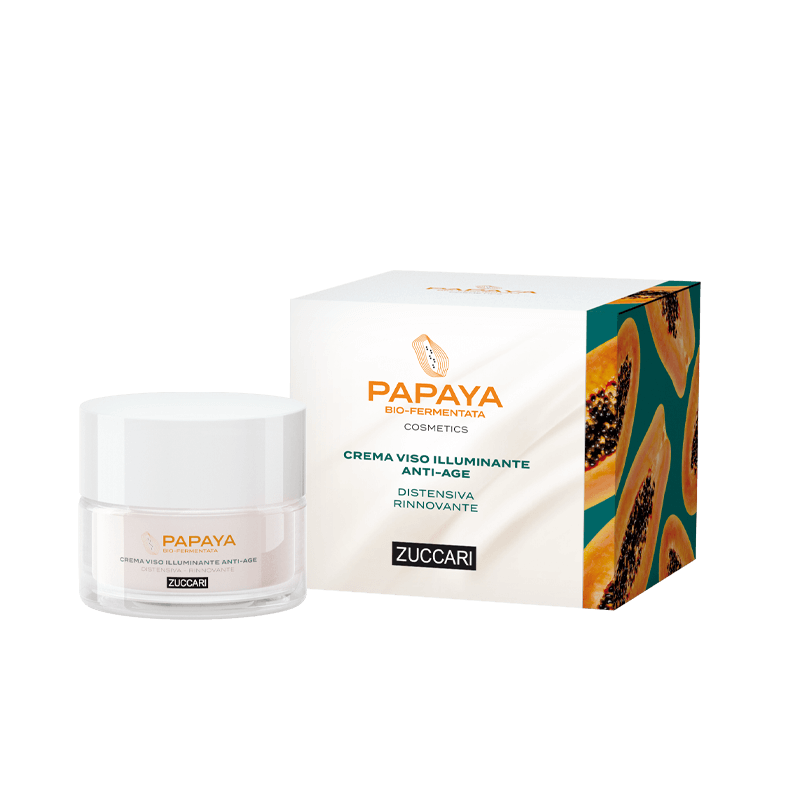 Crema viso illuminante anti-age distensiva rinnovante