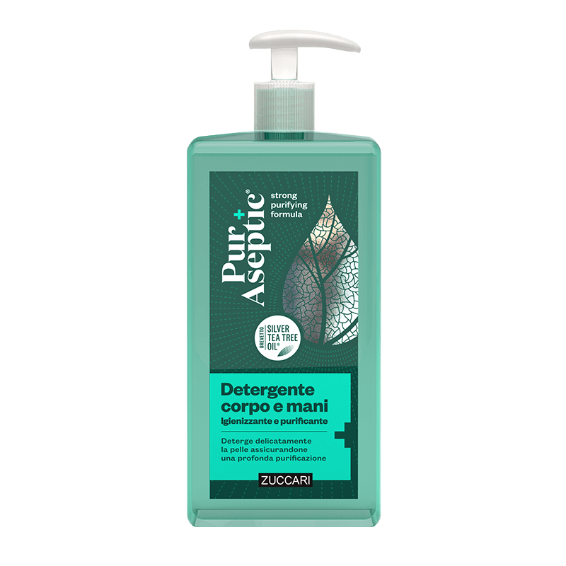 Detergente corpo e mani igienizzante e purificante