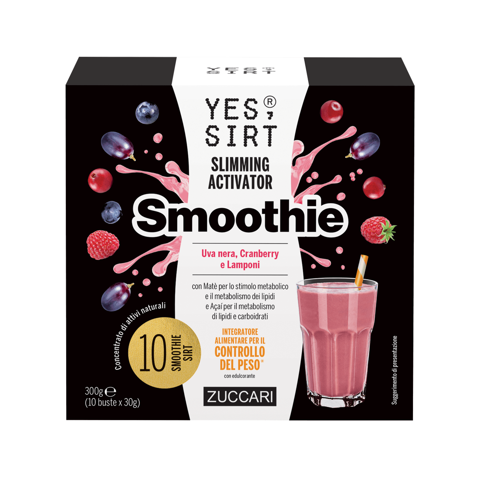 Yes Sirt Slimming Activator Smoothie Uva nera, Cranberry e Lamponi
