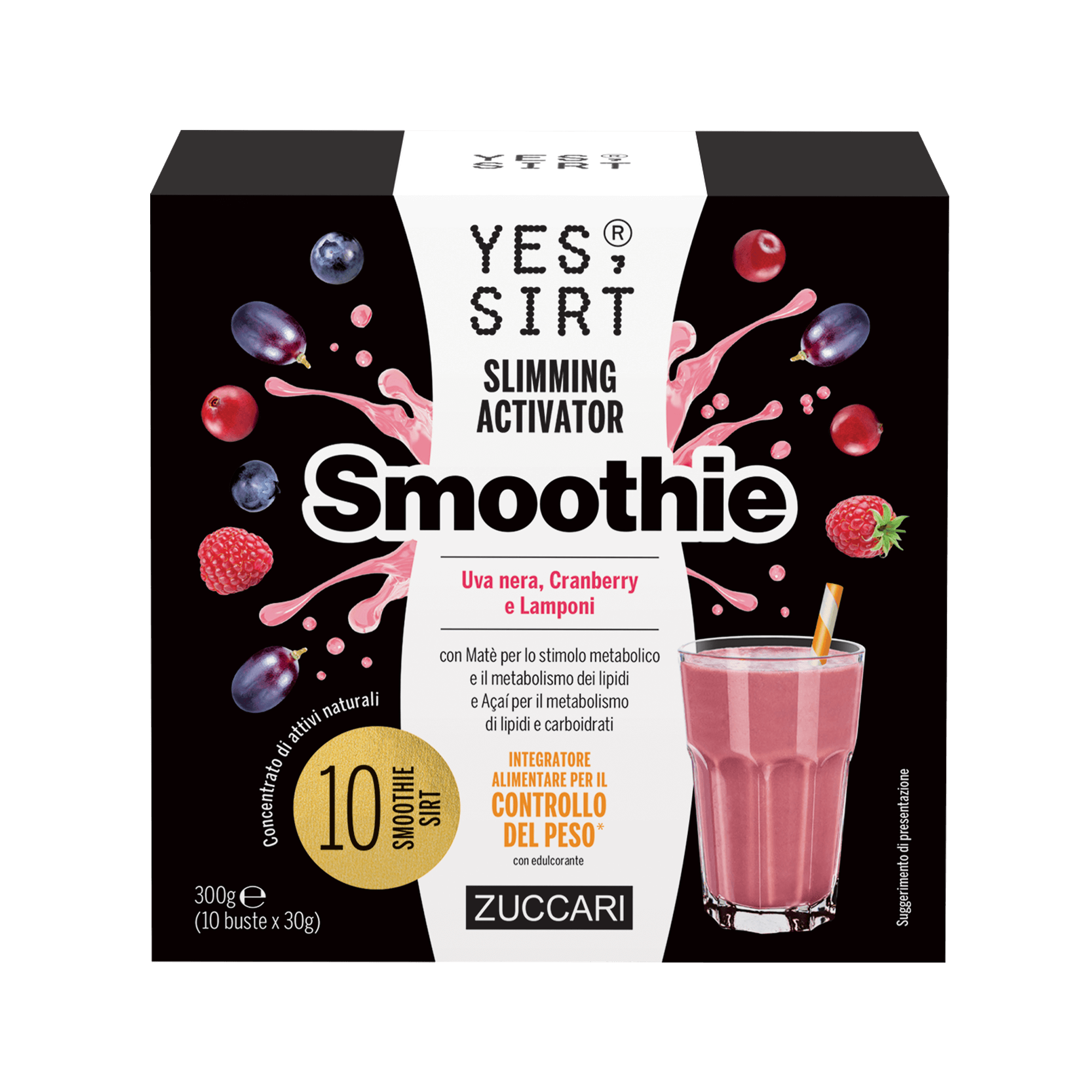 Yes Sirt Slimming Activator Smoothie Uva nera, Cranberry e Lamponi